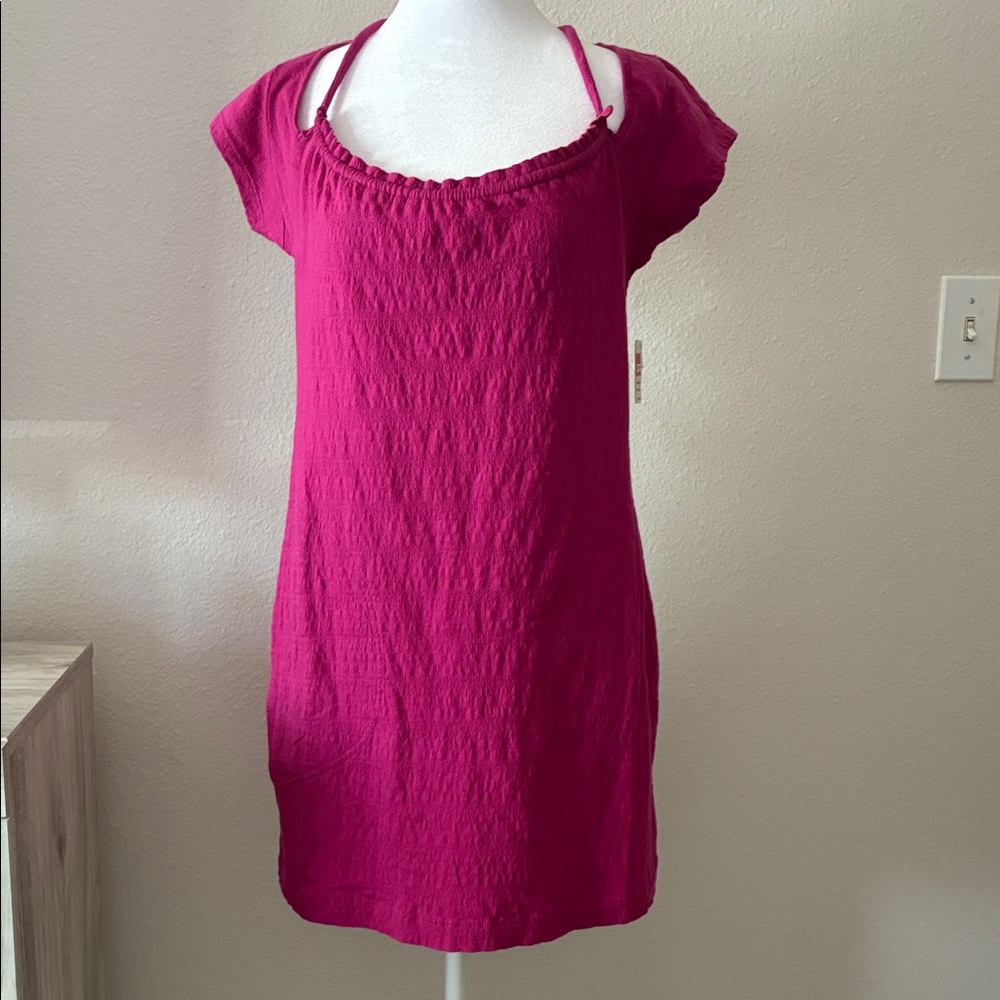 Free People Beach Women's Fuchsia Swim Coverup Tunic